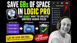 How I Saved GBs of Space in Logic Pro The RIGHT Way to Delete Unused Audio Files