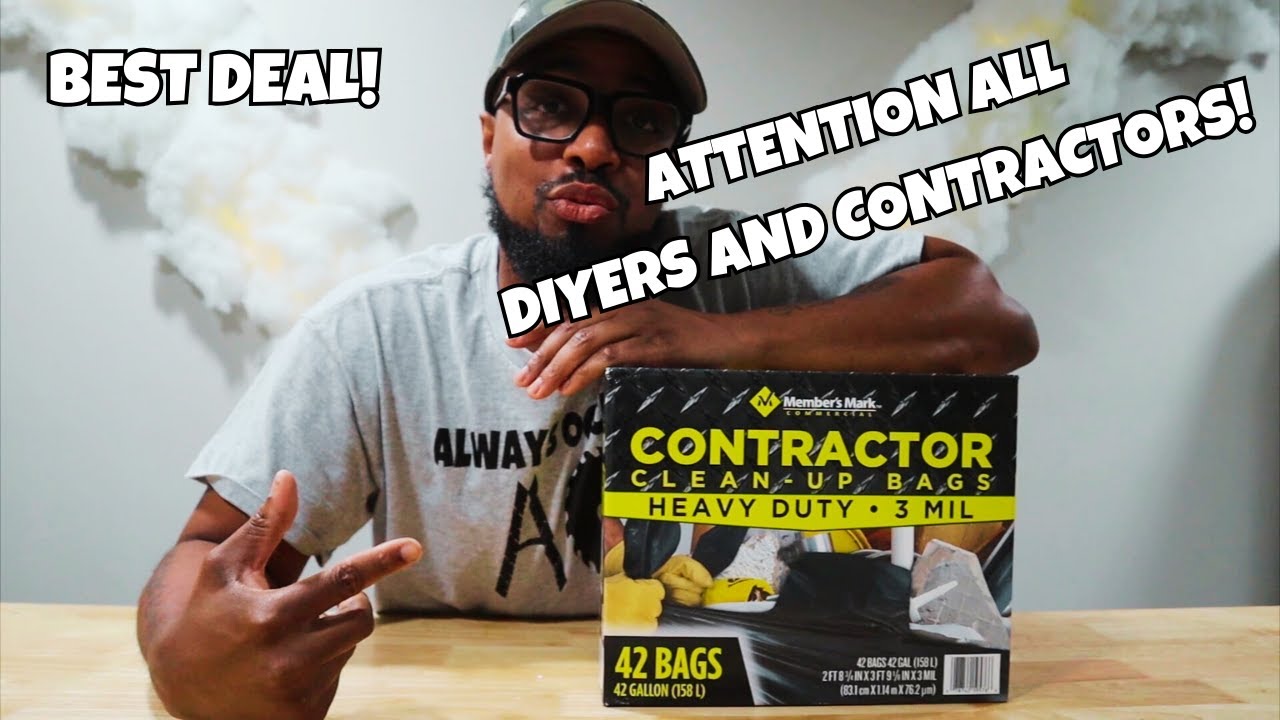 Member's Mark Commercial Contractor Clean-Up Bags REVIEW!!!! BEST PRICE!!!