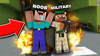 NOOB FOUND THIS at MILLITARY SECRET BASE! NOOB vs PRO! Challenge in Minecraft Animation!