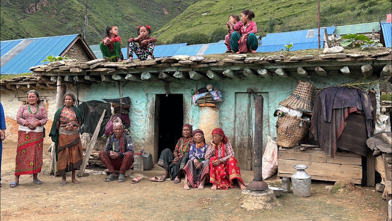 Nepali Rural Community Real Nepali Mountain Village Life During the Rain | Peaceful Rural ...