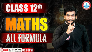 Class 12 Maths All Formulas | 12th Maths All Formulas Chapter Wise | Maths Complete Formula Revision