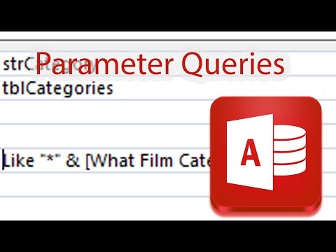 Parameter Queries in Access Database