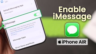 How To Activate iMessage on iPhone AIR! [Enable]