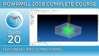 PowerMill Tutorial # 20 - Machining Through AutoCad File with FeatureSets - Urdu/Hindi