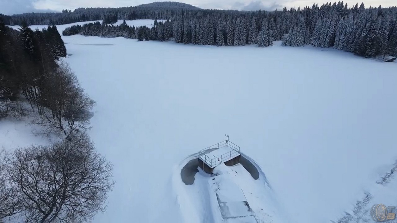 Tiefster Winter – Christkindlweg & Trinkwassertalsperre Vodní nádrž Myslivny (Tschechien)