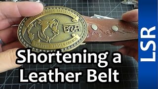 Shortening a Leather Belt
