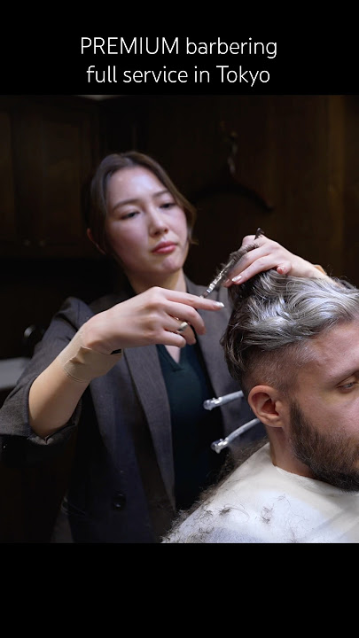 💈(ASMR) Razor Sharp, Gentle Hands: Cute Japanese Female Barber Does PREMIUM Full Barbering Service