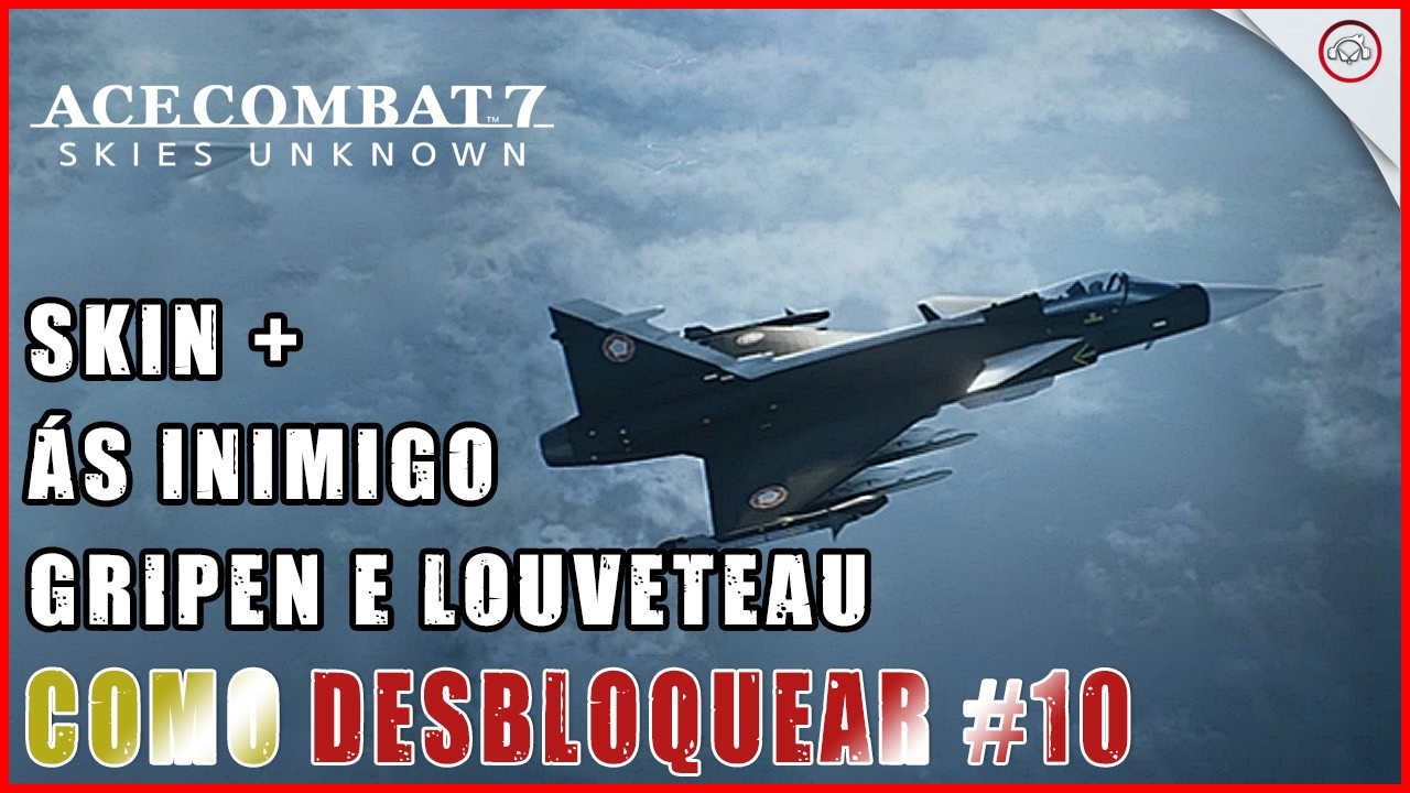 Miniatura do vídeo Ace Combat 7, Como desbloquear o Ás Inimigo e a Skin Especial do Gripen E Louveteau, 10/24