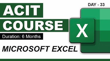 Advanced CIT Course - Start Microsoft Excel - CIT Course Class-33