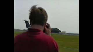 C141B Starlifter Landing.raf Mildenhall 1992