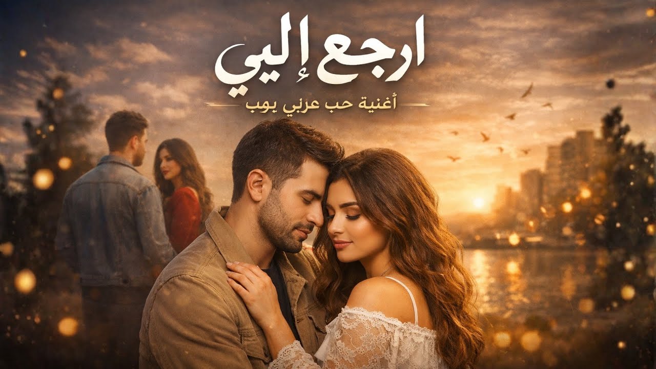 عيناك لا تفارقان تفكيري | أغنية حب عربي بوب | رومانسية مصرية 2026 | Lyrics Video