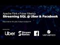 Apache Flink x Pulsar Virtual Meetup: Streaming SQL at Uber and Facebook - 03/17/2021 Day Two