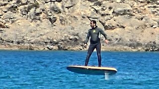 (14)The Hydrofoil board seen in Loutraki Bay on Crete