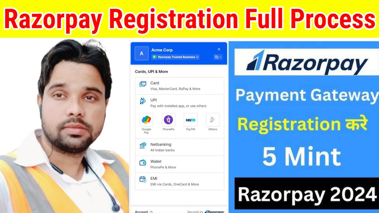 Razor Register Razorpay registration kaise kare | How to register on razorpay ...