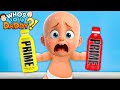 😱 Baby Home Alone Drinks an Entire PRIME Bottle | Who’s Your Daddy?