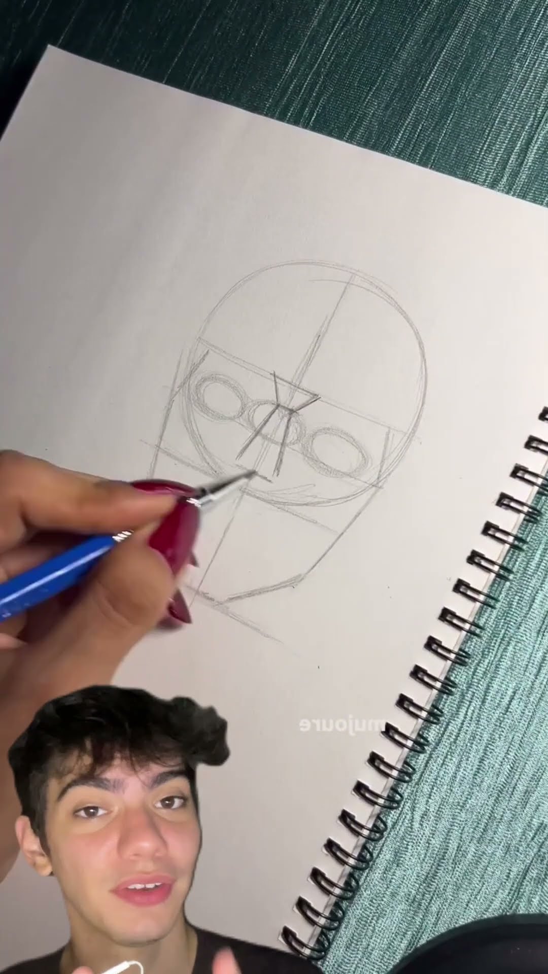 ✍️? Proporções simples + detalhes = rosto perfeito! Aprenda em 20 segundos!