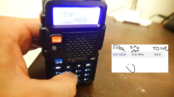 Baofeng UV-5r Repeater Programming [UNDER 5 MINS]