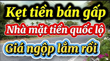 Chủ kẹt tiền bán gấp căn nhà mặt tiền quốc lộ 61 sổ Hồng công chứng liền giá ngộp 