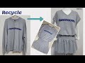 DIY Upcycling Sweatshirt| 맨투맨리폼|Skirt|치마|티셔츠| Refashion|안입는옷 리폼|Reform Old Your Clothes|옷수선|옷만들기