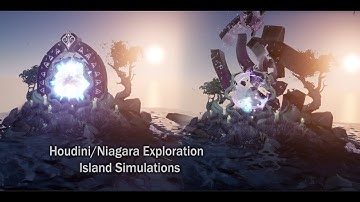 Houdini/Niagara Exploration - Island Simulations