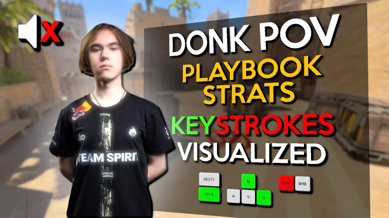 🔥DONK POV vs ZWEIH IN MIRAGE! (KEYSTROKES VISUALIZED) - FACEIT GAMEPLAY | CS2 POV