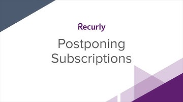 Postponing Subscriptions
