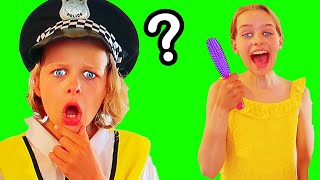 SHOULD HE GET A HAIR CUT?  Biggy The Policman Pretend Play w/ The Norris Nuts