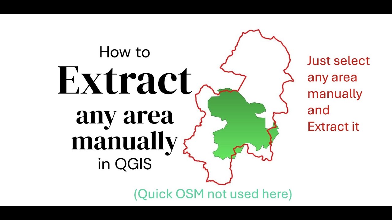 How to extract any area manually in QGIS(English) - YouTube