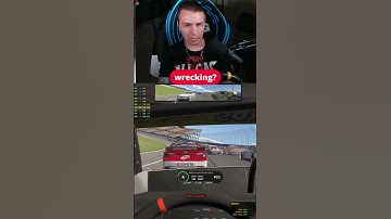 Squeezing Through The Wreck! #iracing #nascar #wrecks