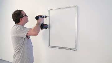 Beveled Style Slide In Frame Assembly and Mounting instructions