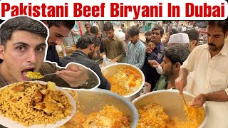 Dubai 10/Dirham Me Pakistani Beef Nali puloa😱2024||Pakistan street food||TheUmarvlogs