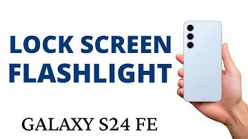 How to ADD a FLASHLIGHT ICON to the LOCK SCREEN on the GALAXY S24 FE!