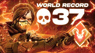 37 KILL WORLD RECORD RANKED IN SEASON 7 APEX LEGENDS!