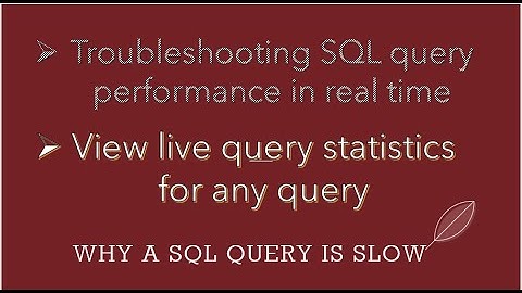 SQL Server Live query statistics