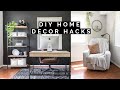 LIVING ROOM / OFFICE MAKEOVER | 5 HOME DECOR DIYS + 10 BABY PROOFING HACKS YOU NEED TO KNOW!