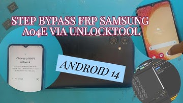 bypass FRP Samsung A04E (SM-A042F) Via Unlocktool