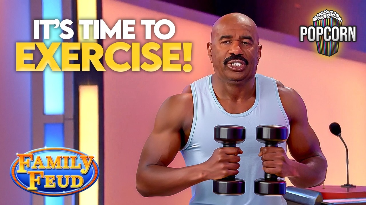 NOBODY Looks Good Doing A Burpee! Funny EXERCISE Questions & Answers | Family Feud