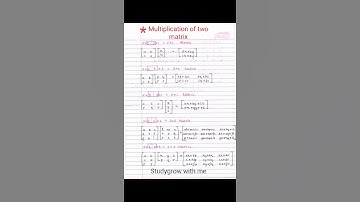 Multiplication of matrix class 12#viral #shorts #shortsfeed #trending