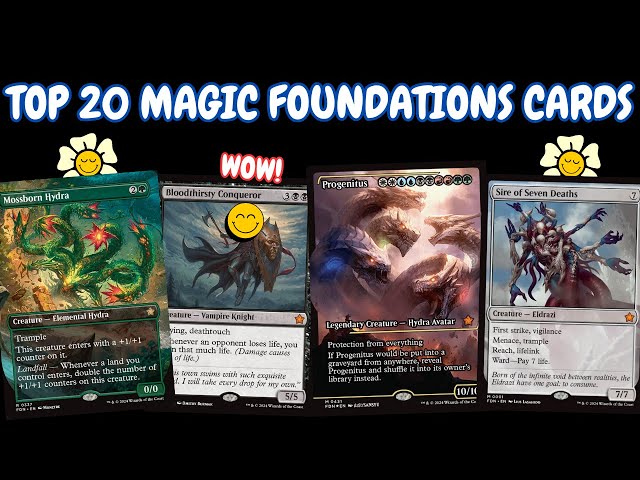 Top 20 BEST New Cards in Magic Foundations