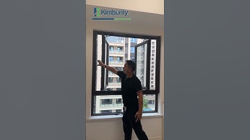 An outward-opening window with a steel mesh！#aluminum #windows #steel #glass #mesh #doors #folding