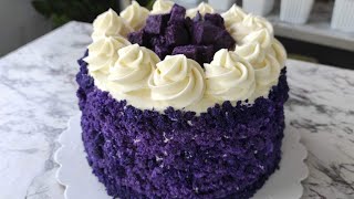 UBE CHIFFON CAKE USING WHIPPIT | FLUFFY MOIST PURPLE YAM CAKE