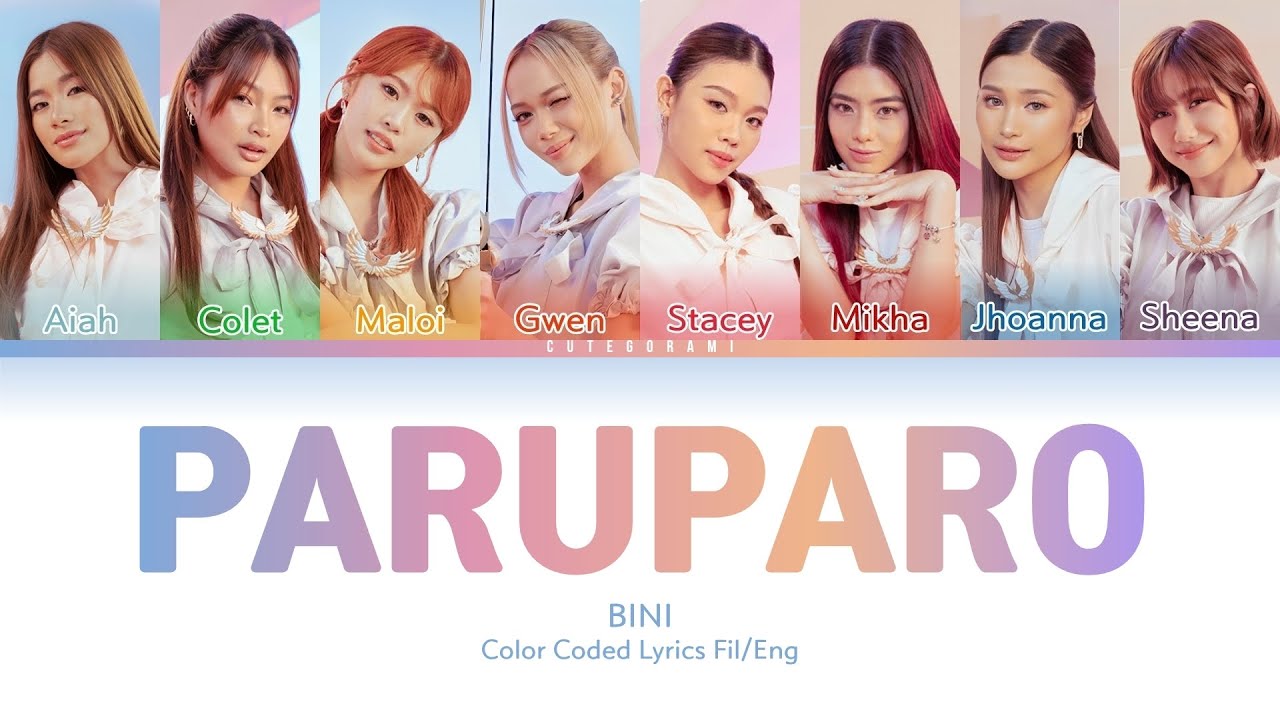 BINI - Paruparo (Color Coded Lyrics Fil/Eng 가사) - YouTube