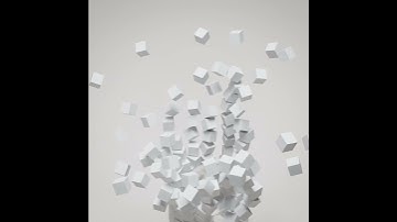 Destroying the defaults cubes army // Blender rigid body simulation 2.92