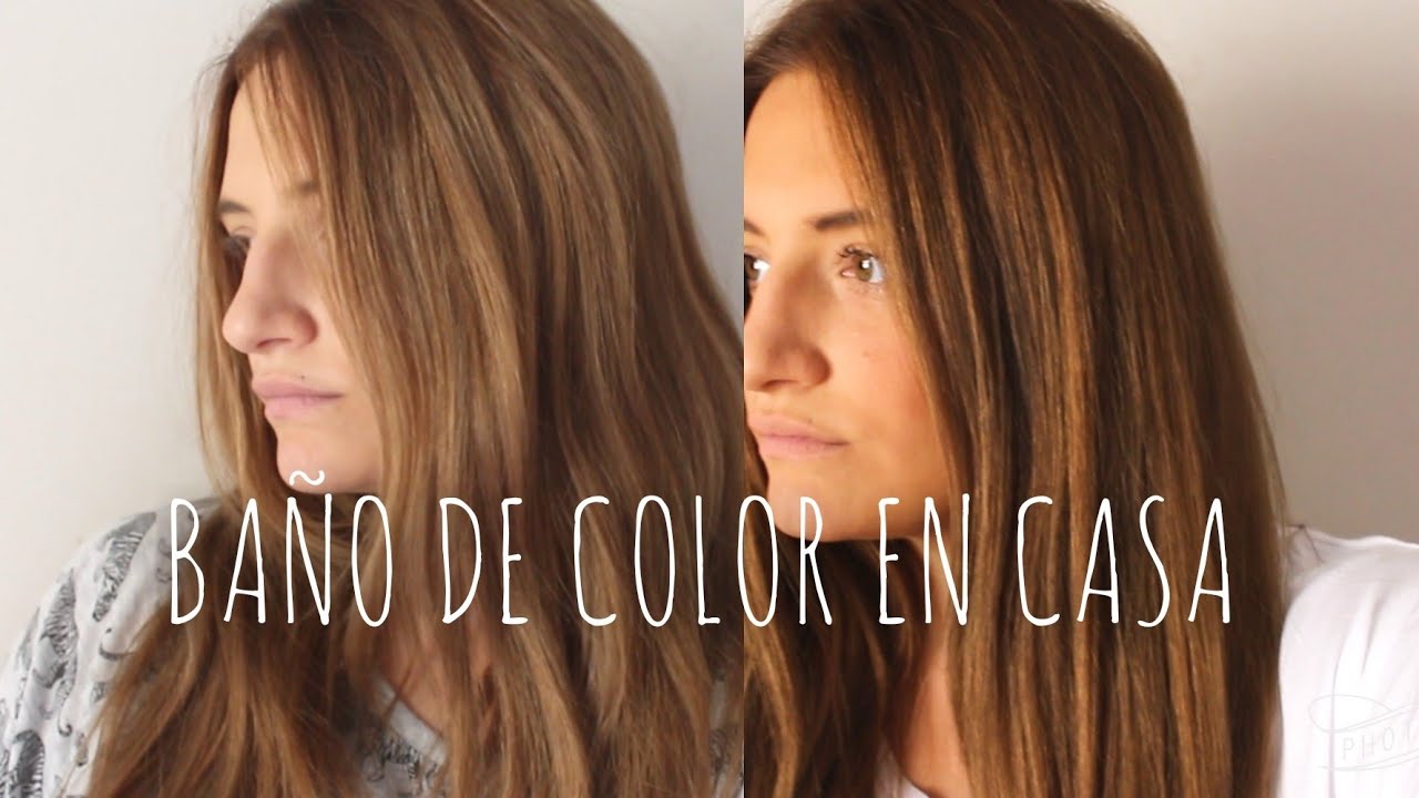 CÓMO hacer un BAÑO DE COLOR con TINTE NORMAL | Sara Bruno - YouTube