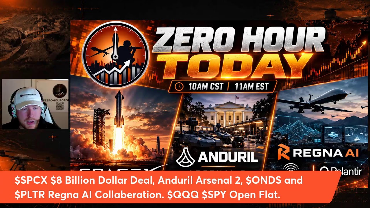 $SPCX $8 Billion Dollar Deal, Anduril Arsenal 2, $ONDS and $PLTR Regna AI Collaberation. $QQQ $SPY