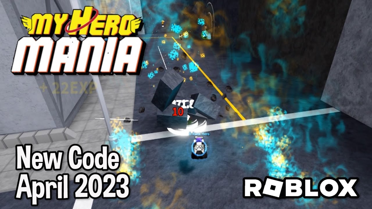 Code My Hero Mania Roblox di Bulan April 2022!
