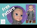 Free doll clothes patterns how to sew a raincoat with hood for disney toddler doll sewing disney