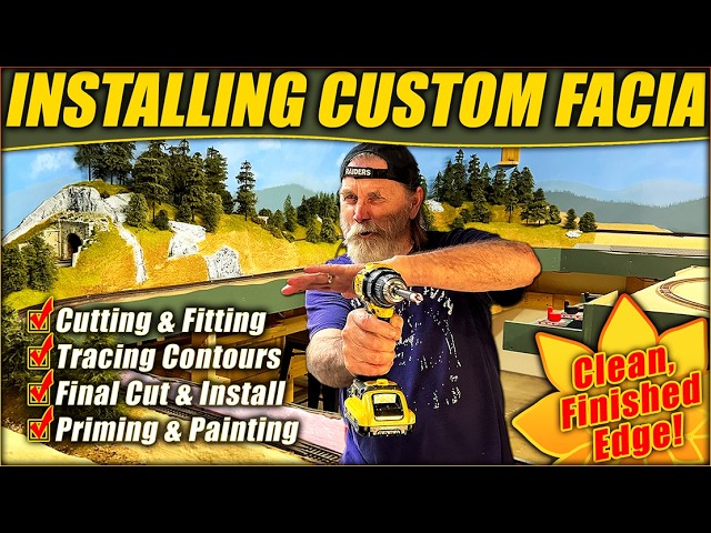 How to Cut, Fit, and Paint Model Railroad Layout Facia 🚂