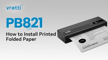 How to Install Folded Paper in Your Vretti PB821 A4 Thermal Printer | Easy Step-by-Step Guide