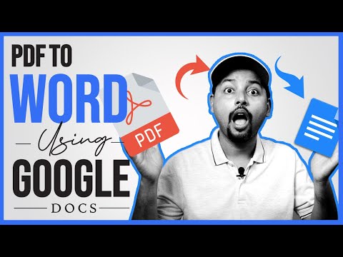 How to Convert PDF to Word using Google Docs (Easy)